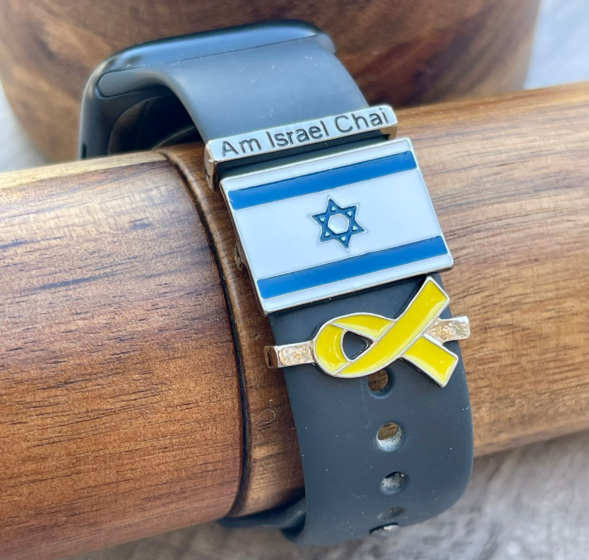 "Am Israel Chai" Watch Band Charm – Apple & Smartwatch Compatible
