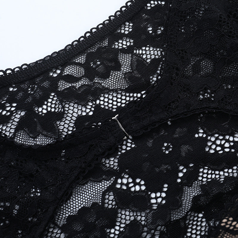 Lace Cutout Long Sleeve T-shirt