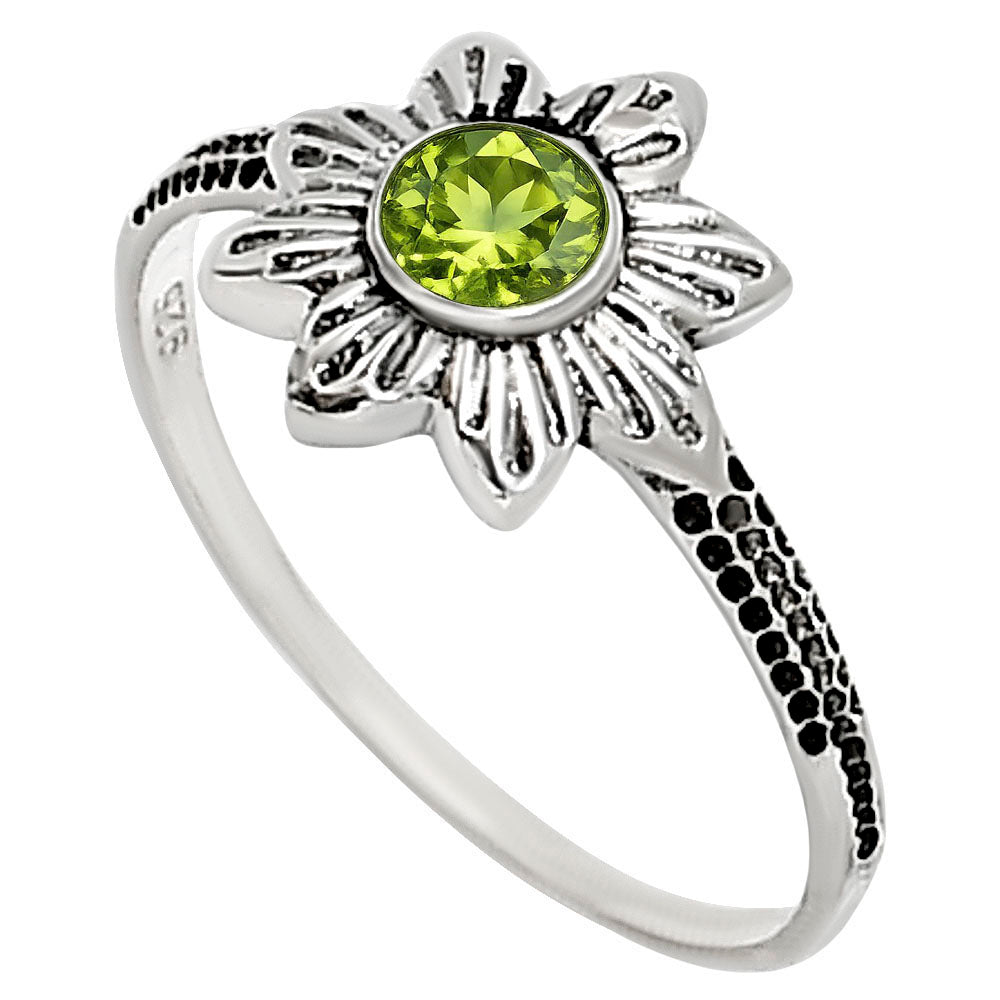 Peridot Ring size-6 R-1710 SDR252742